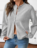 Solid Color Button Knit Cardigan Sweater_CWOCAL01739