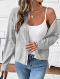 Solid Color Button Knit Cardigan Sweater_CWOCAL01739