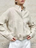 100% Linen Cropped Lapel Jacket_CWOCAL01778