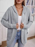 Hooded Long Knit Cardigan Button Sweater_CWOCAL01792