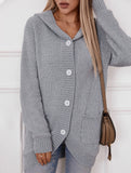 Hooded Long Knit Cardigan Button Sweater_CWOCAL01792