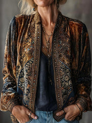 Vintage Boho Long Sleeve Cardigan Jacket_CWOCAL01800