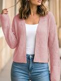 Hollow Knit Long Sleeve Cardigan Top_CWOCAL01801