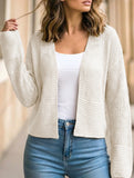 Hollow Knit Long Sleeve Cardigan Top_CWOCAL01801