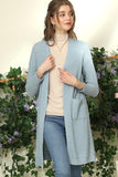 WAFFLE KNIT CARDIGAN WITH POCKETS - Doublju