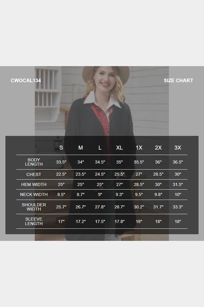 WAFFLE KNIT CARDIGAN WITH POCKETS - Doublju