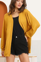 LOOSE FIT SOFT WARM SWEATER KNIT CARDIGAN - Doublju