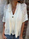 Hollow Knit Button Cardigan_CWOCAS00022