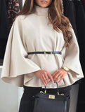 Wool Cape Coat with Waist Tie_CWOCO00654