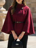 Wool Cape Coat with Waist Tie_CWOCO00654