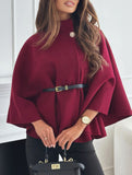 Wool Cape Coat with Waist Tie_CWOCO00654