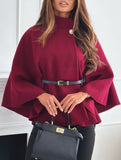 Wool Cape Coat with Waist Tie_CWOCO00654