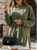 Side Zip Patchwork Pullover Sweatshirt_CWOCO00656