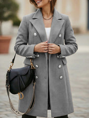 Double Breasted Blazer Wool Coat_CWOCO00660