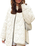 Simple solid color round neck loose cotton coat_CWOCO00703