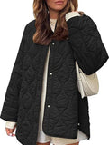 Simple solid color round neck loose cotton coat_CWOCO00703