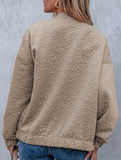 Women's Casual Jacquard Zipper Long-Sleeved Jacket_CWOCO00704