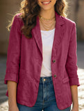 Spring/Summer Cotton Linen Jackets and Blazers_CWOCO00770