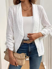 Elegant Jacket with Hollow-out Embroidery for Women_CWOCO00771