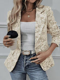 Retro Lily Jacquard Slim Fit Suit for Women