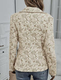 Retro Lily Jacquard Slim Fit Suit for Women_CWOCO00778