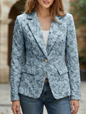 Retro Lily Jacquard Slim Fit Suit for Women