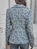 Retro Lily Jacquard Slim Fit Suit for Women