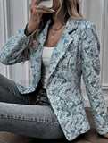 Retro Lily Jacquard Slim Fit Suit for Women
