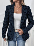 Retro Lily Jacquard Slim Fit Suit for Women