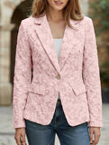 Retro Lily Jacquard Slim Fit Suit for Women