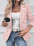 Retro Lily Jacquard Slim Fit Suit for Women