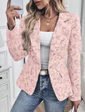 Retro Lily Jacquard Slim Fit Suit for Women