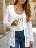 Fashionable Lace Cutout Patchwork Coat ??Lightweight Chinlon, S?“XXL