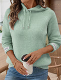 Loose outerwear hooded sweatshirt