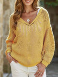 Thin loose sun-proof knitted hooded sweater
