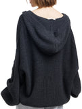 Casual soft long-sleeved knitted cardigan