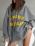 Lazy style loose hooded sweatshirt_CWOHOL00780