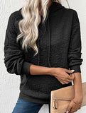 Textured Hooded Long Sleeve Sweatshirt_CWOHOL00811