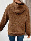 Textured Hooded Long Sleeve Sweatshirt_CWOHOL00811