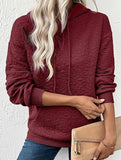 Textured Hooded Long Sleeve Sweatshirt_CWOHOL00811