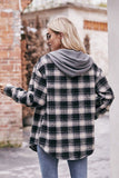 Women Flannel Plaid Hoodie Shacket_Cwohol0162