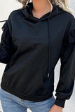 Women Laced Frill Hoodie With Kangaroo Pocket_Cwohol0171