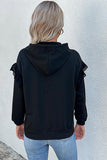 Women Laced Frill Hoodie With Kangaroo Pocket_Cwohol0171
