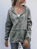 Outdoor hiking raincoat jacket