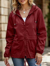Outdoor hiking raincoat jacket