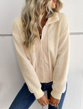 Hot selling solid color long sleeve lapel jacket