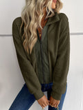 Hot selling solid color long sleeve lapel jacket