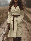 Double-breasted trench coat