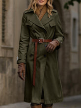 Double-breasted trench coat