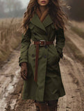 Double-breasted trench coat